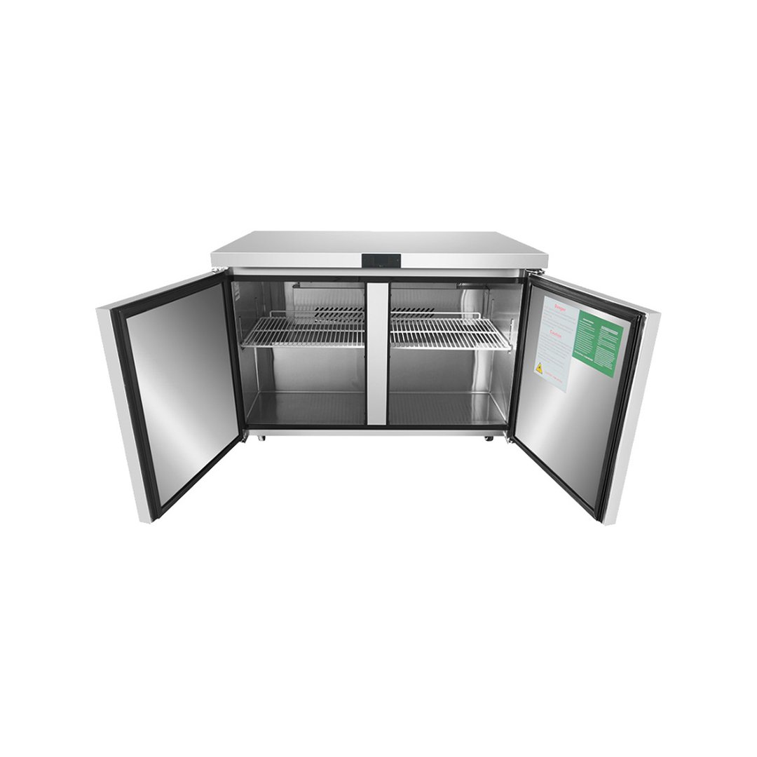 Atosa USA MGF8402GR 48" Two Section Undercounter Refrigerator w/ 2 Doors, 13.38 cu. ft.
