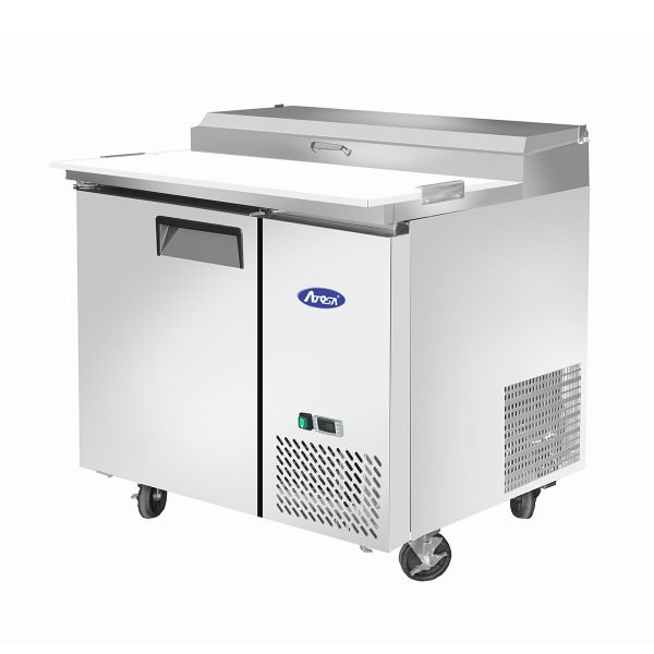 Atosa USA MPF8201GR 44" One Section Refrigerated Pizza Prep Table w/ 1 Door, 9.7 cu. ft.