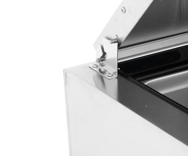 Atosa USA MPF8201GR 44" One Section Refrigerated Pizza Prep Table w/ 1 Door, 9.7 cu. ft.