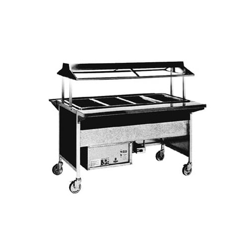 Atlas Metal CABT-5 77" Cold Food Serving Counter, Refrigerated, (5) Pan