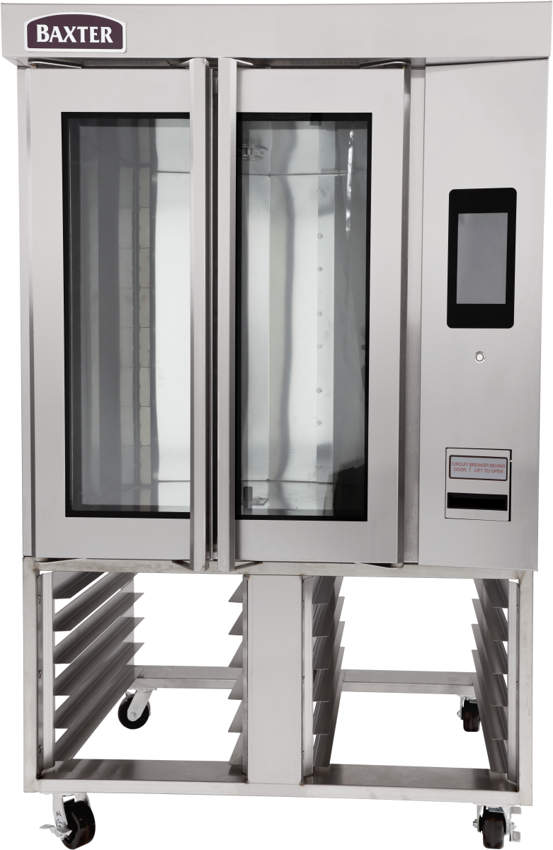 Baxter OV320E Single Deck Full Size Electric Convection Oven with (8) Pans, Touch Screen Controls, 208v
