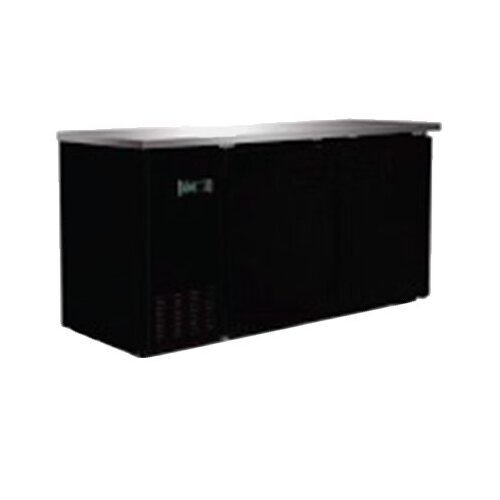 Serv-Ware BB3-24-HC 61" 2 Section Back Bar Cooler with Solid Door