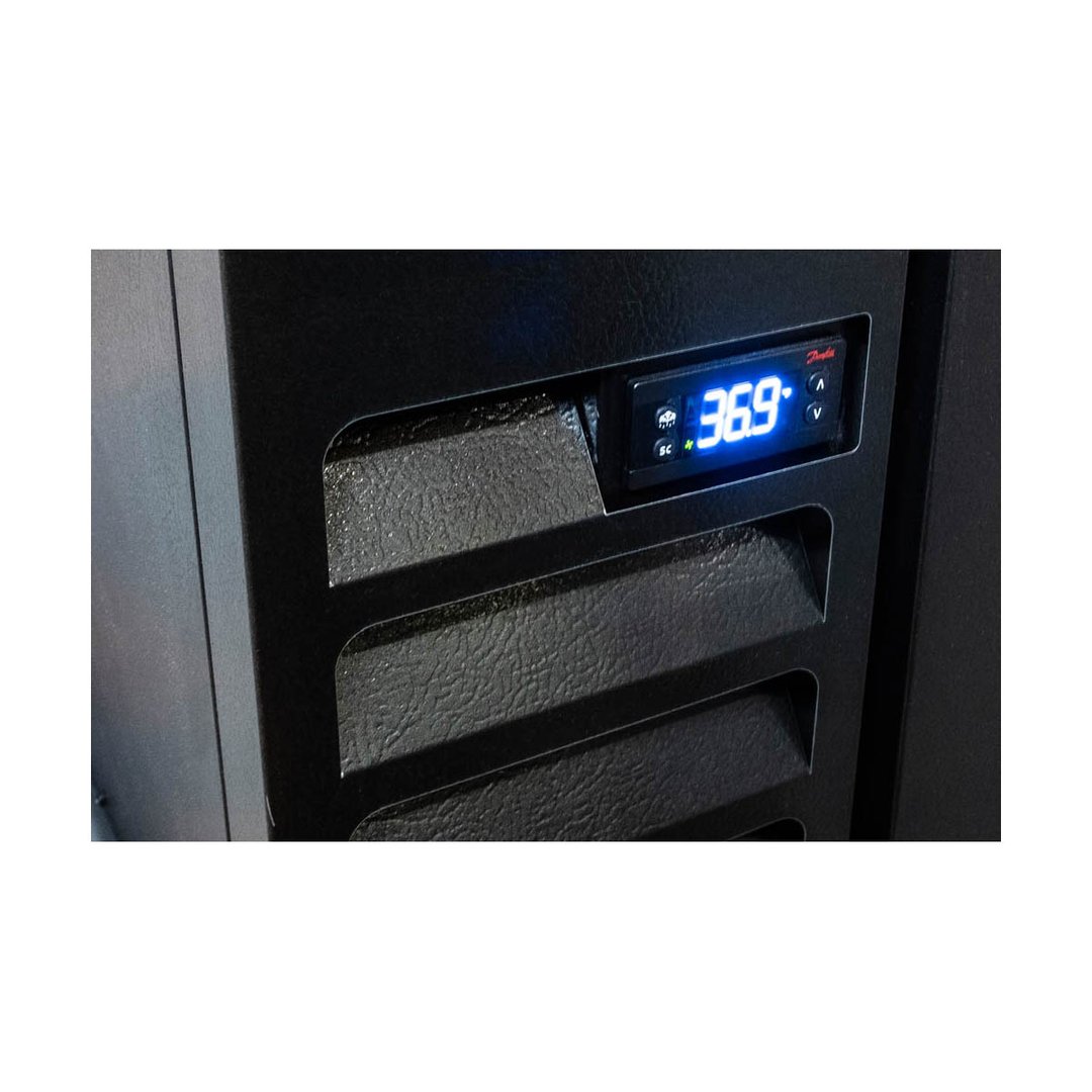Beverage Air BB78HC-1-G-B 79" Refrigerated Back Bar Cabinet w/ 3 Glass Doors, 33.59 Cu Ft, 79"
