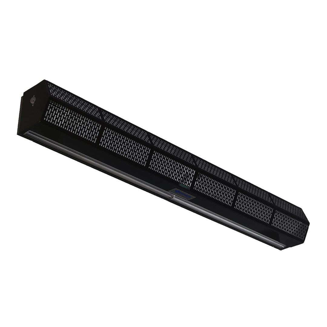 Berner SLC07-2084A-BK 84" Sanitation Series Low Profile Air Curtain, Unheated