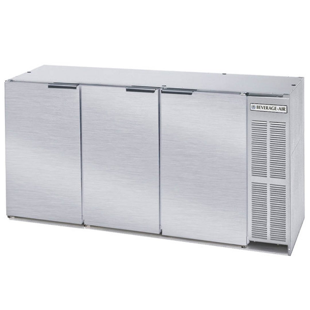 Beverage Air BB72HC-1-PT-S-27 72" Pass-Thru Solid Door Back Bar Refrigerator