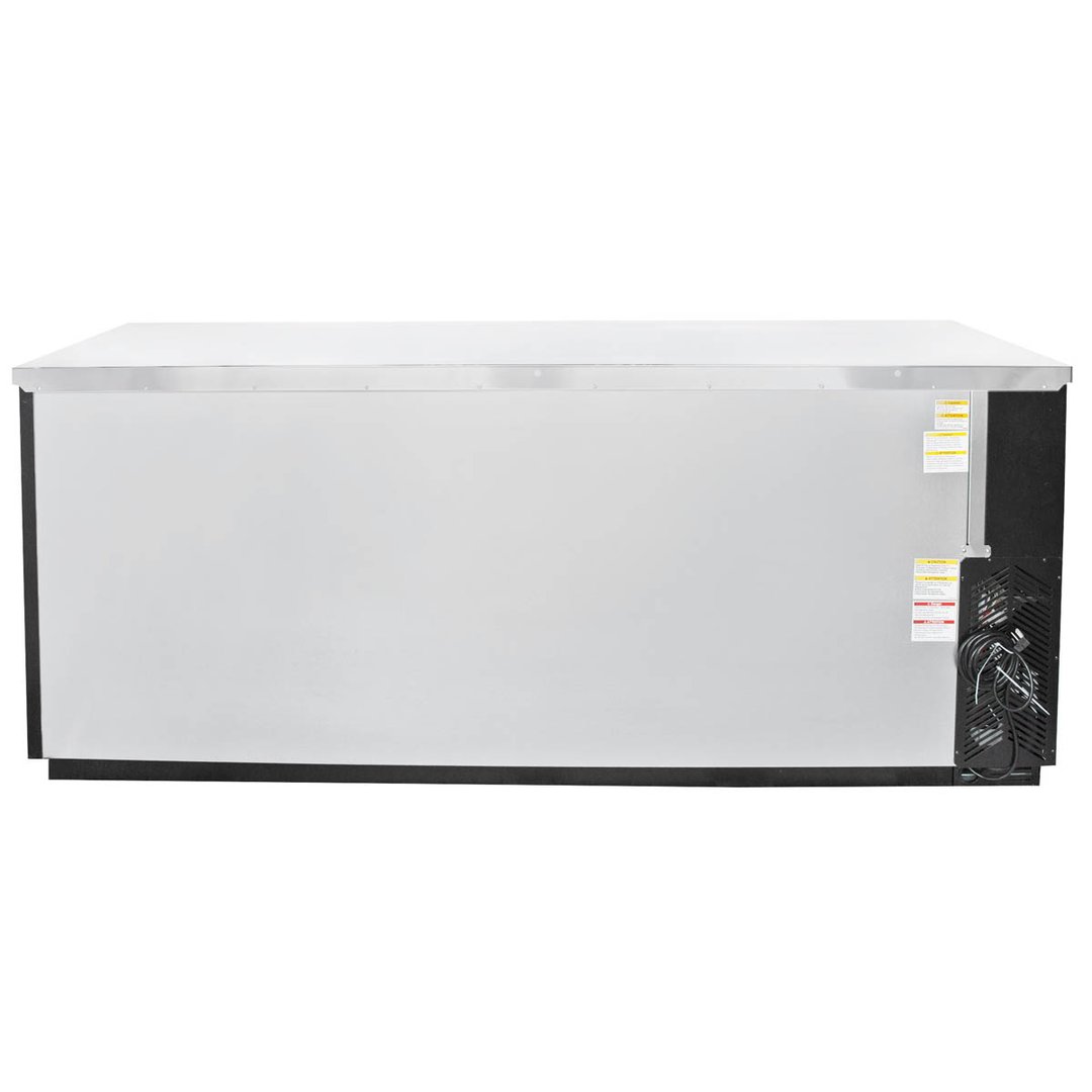 Beverage Air BB94HC-1-G-B 95" Three Section Back Bar Cooler with Glass Door, 37.82 cu. ft.