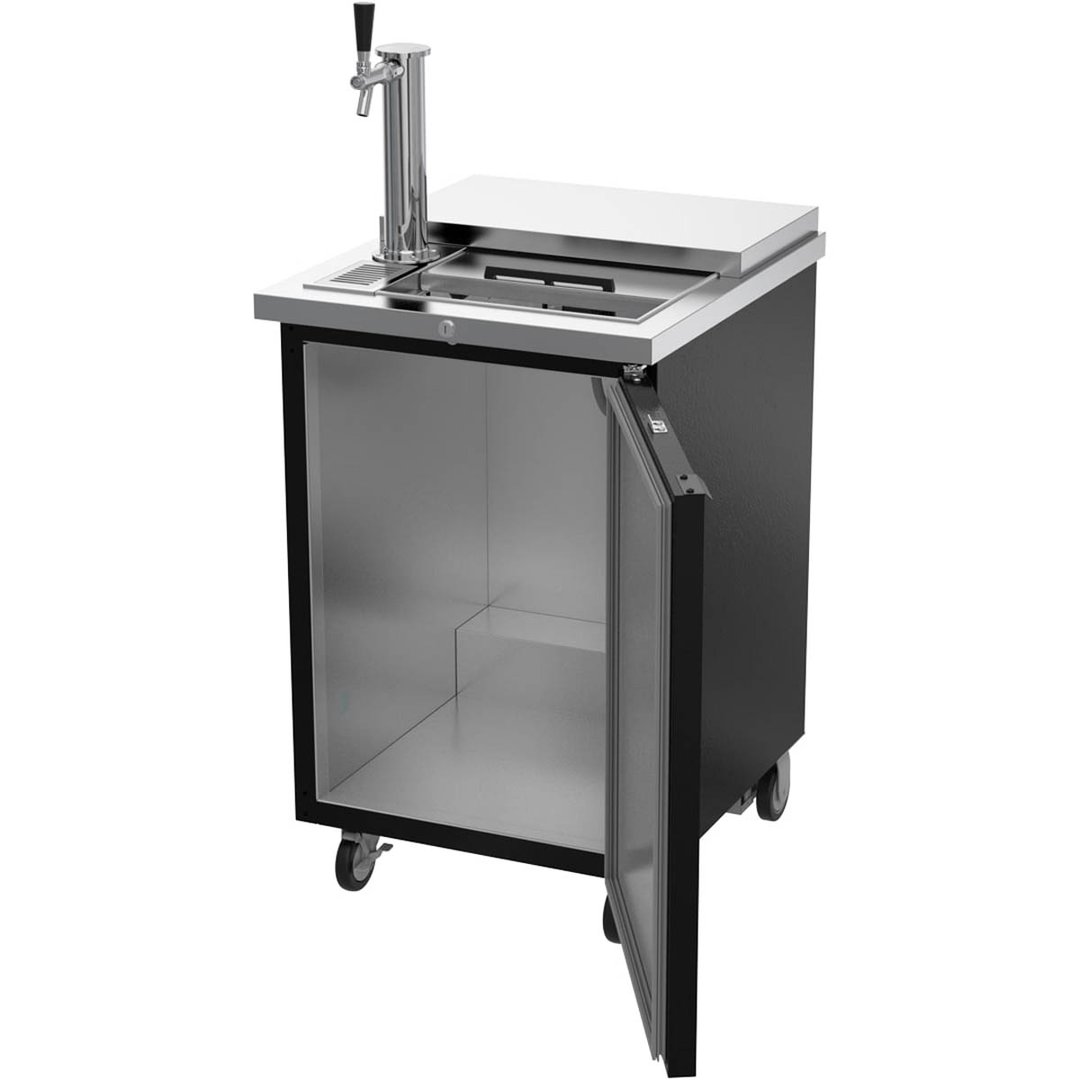 Beverage Air BM23HC-C-B 24" Draft Beer Cooler w/ 1 Keg, 7.66 cu. ft., 1 Single-Tap Tower
