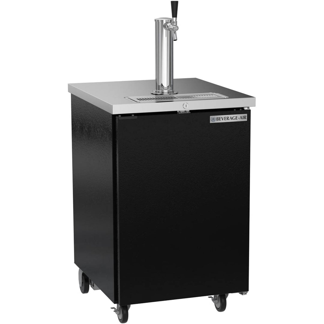 Beverage Air DD24HC-1-B 24" Draft Beer Cooler w/ 1 Keg, 7.66 cu. ft., 1 Single-Tap Tower