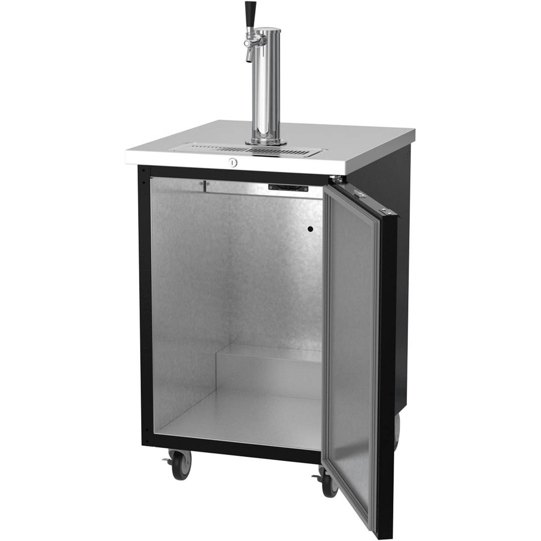 Beverage Air DD24HC-1-B 24" Draft Beer Cooler w/ 1 Keg, 7.66 cu. ft., 1 Single-Tap Tower