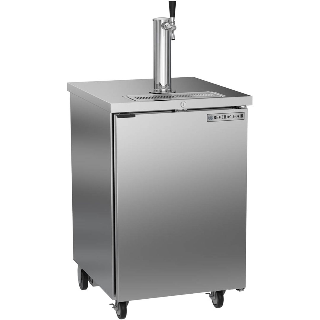 Beverage Air DD24HC-1-S 24" Draft Beer Cooler w/ 1 Keg, 7.66 cu. ft., 1 Single-Tap Tower