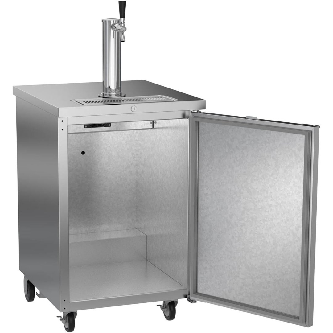 Beverage Air DD24HC-1-S 24" Draft Beer Cooler w/ 1 Keg, 7.66 cu. ft., 1 Single-Tap Tower