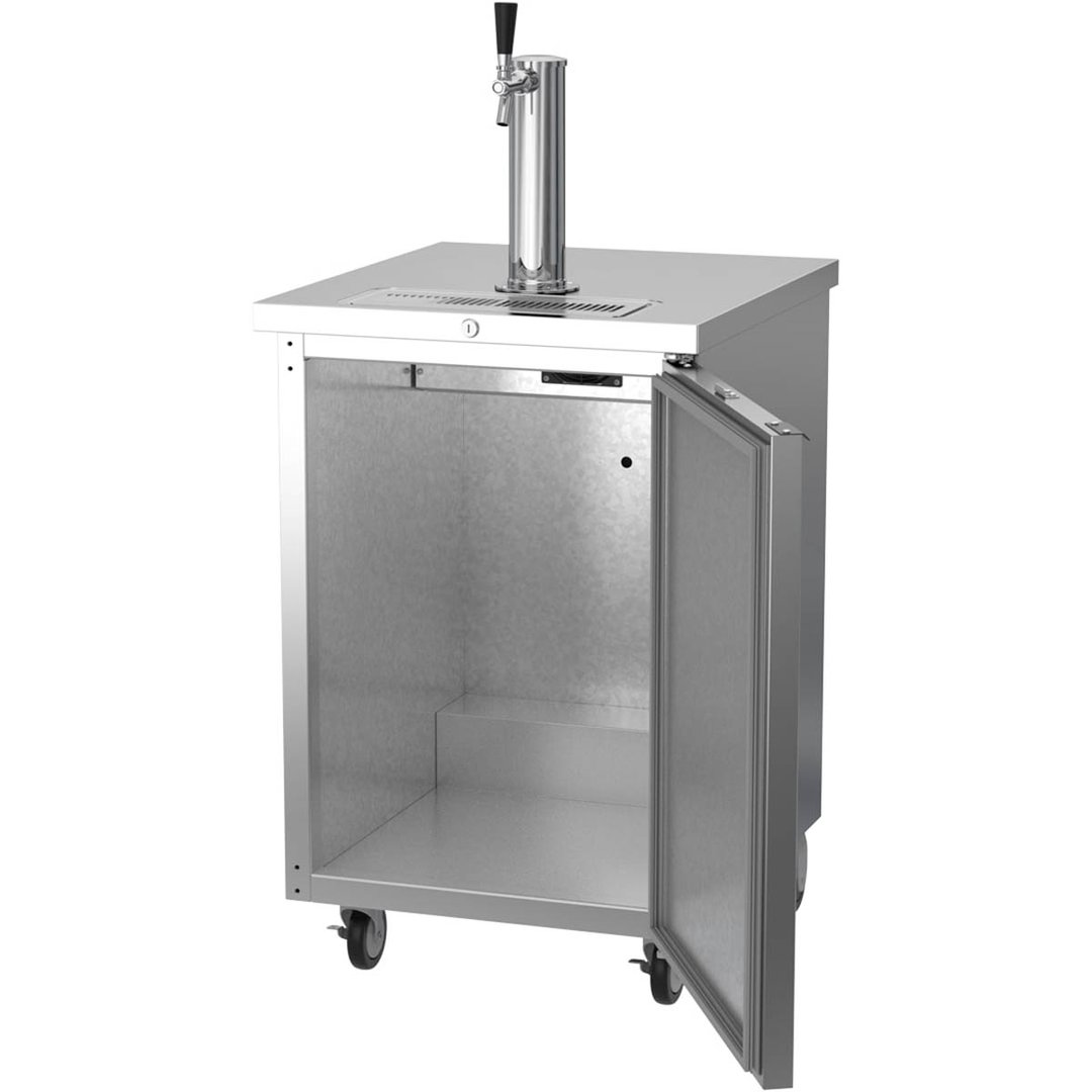 Beverage Air DD24HC-1-S 24" Draft Beer Cooler w/ 1 Keg, 7.66 cu. ft., 1 Single-Tap Tower