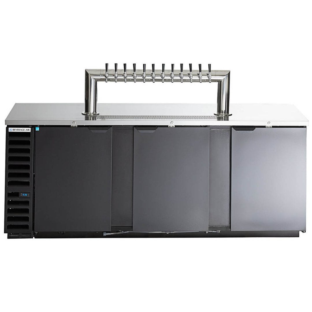 Beverage Air DD94HC-1-B-12T 95" Draft Beer Cooler w/ 5 Kegs, 37.82 cu. ft., 12 Taps