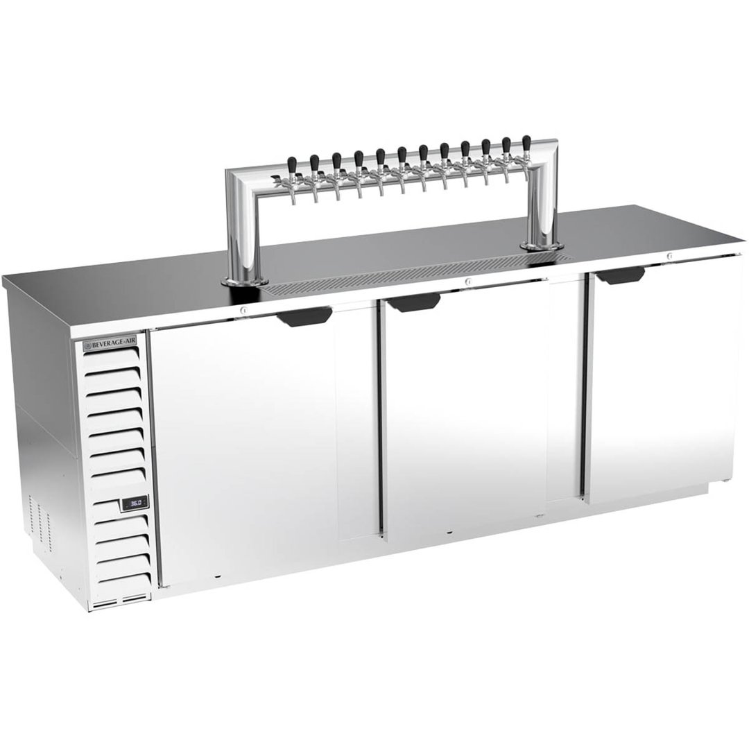 Beverage Air DD94HC-1-S-12T 95" Draft Beer Cooler w/ 5 Kegs, 37.82 cu. ft., 12 Taps