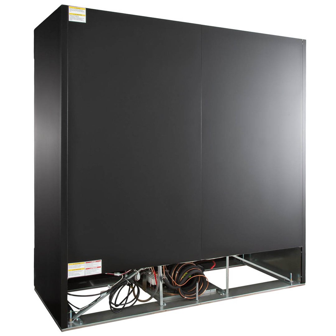 Beverage Air MMR66HC-1-B 75" Three Glass Door Merchandiser Refrigerator in Black, 64.4 cu. ft.