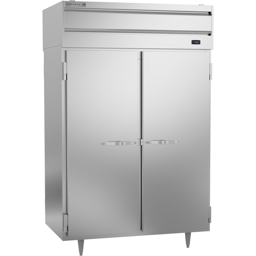 Beverage Air PFD2HC-1AS 52" Two Section Pass-Thru Freezer w/ 4 Solid Full Doors, 48 cu. ft.