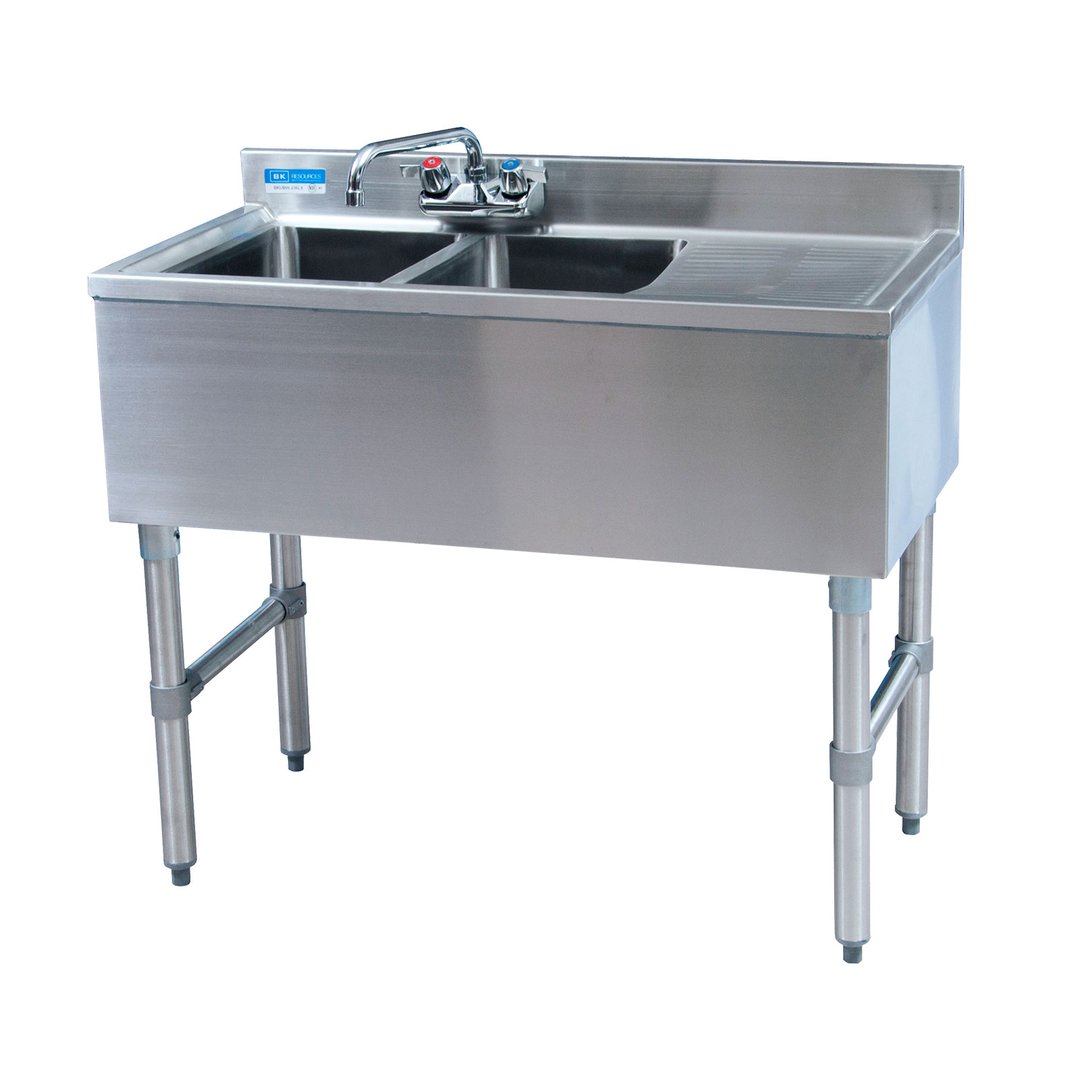 BK Resources UB4-18-236RS 36" Underbar Sink Units