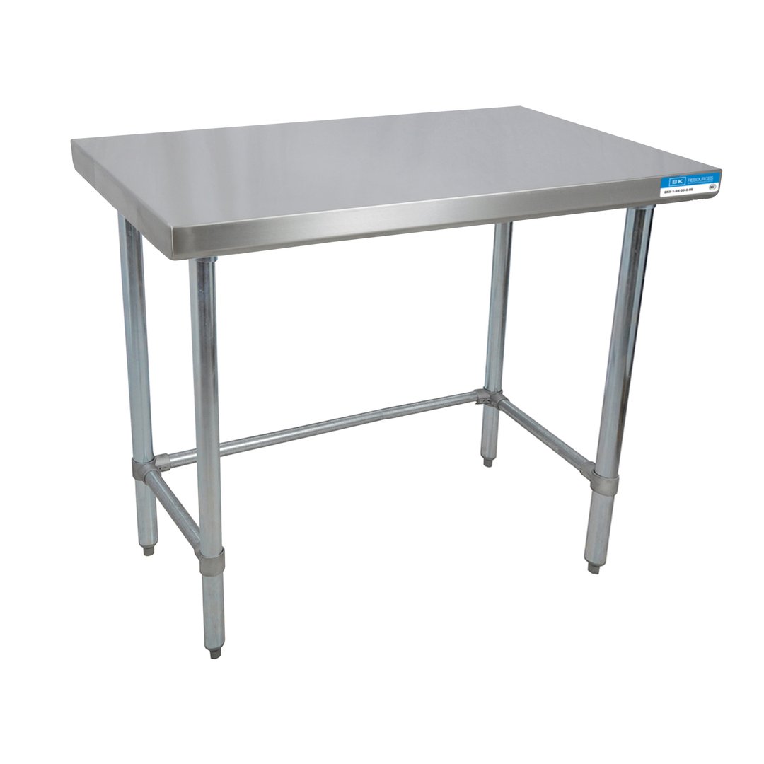 BK Resources QVTOB-3636 36" Stainless Steel Top - 38" Work Table