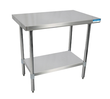 BK Resources SVT-7230 72" Stainless Steel Top 63" - Work Table