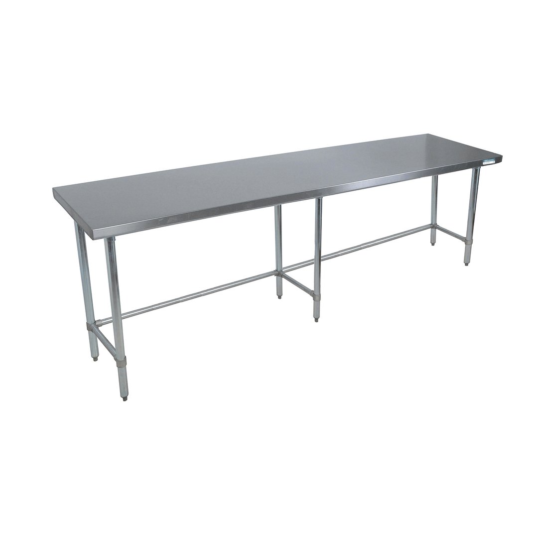 BK Resources SVTOB-9630 96" Stainless Steel Top 85" - Work Table