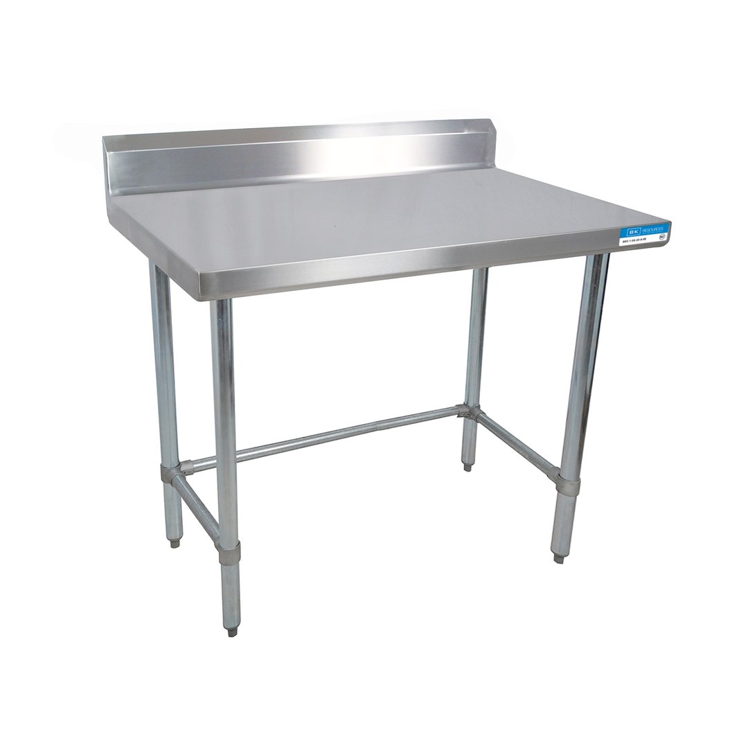BK Resources SVTR5OB-6030 60" Stainless Steel Top 54" - 62" Work Table
