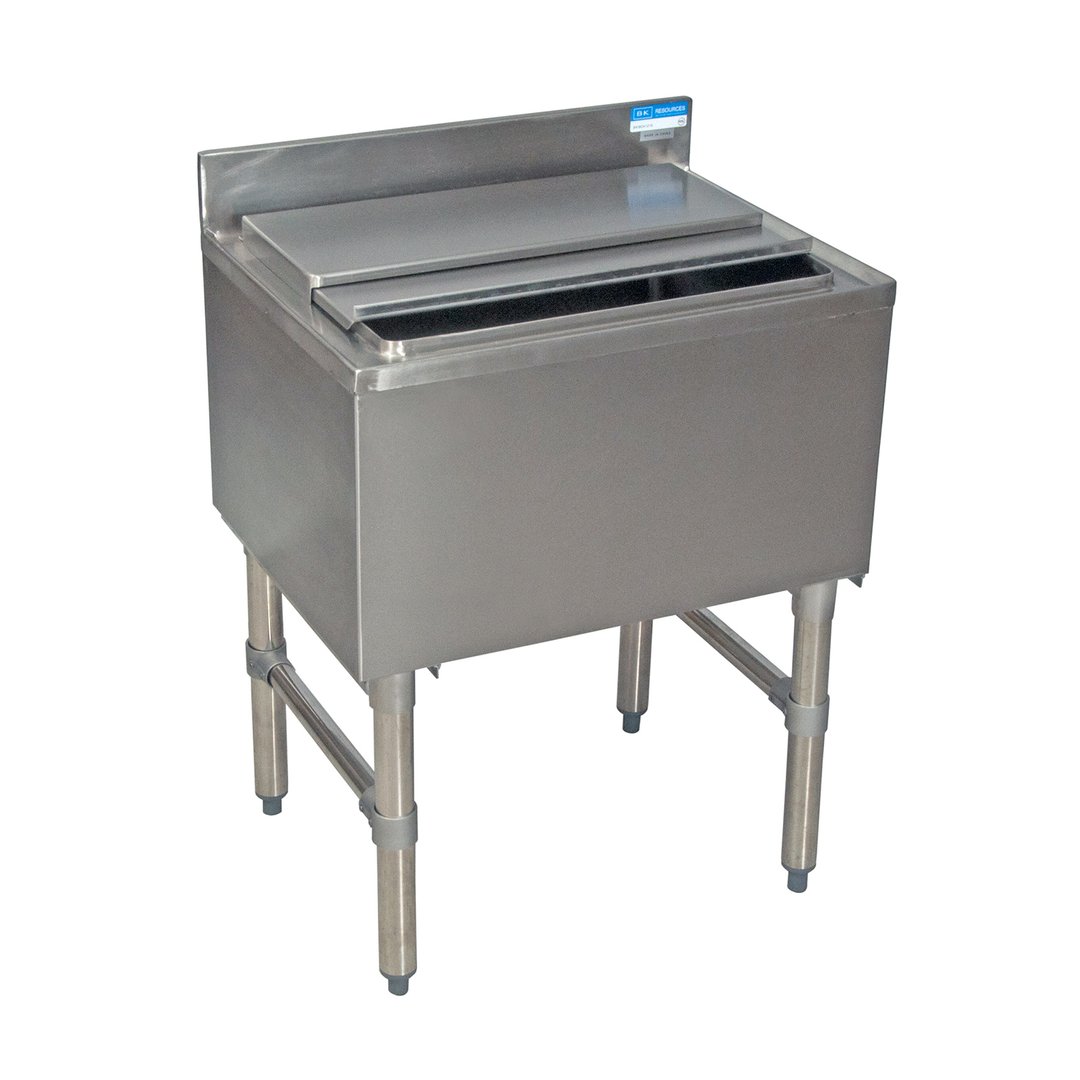 BK Resources UB4-18-IB36 36" Underbar Ice Bin / Cocktail Unit, 100 lbs capacity