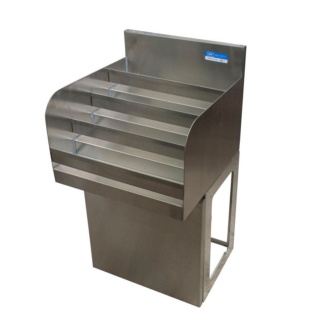 BK Resources UBB-18-LD36 36"W Underbar Liquor Bottle Display Unit, (40) bottle capacity