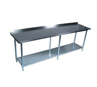 BK Resources VTTR-9630 96" Stainless Steel Top 85" - Work Table