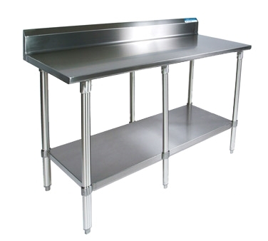 BK Resources VTTR5-8424 84" Stainless Steel Top 73" - Work Table