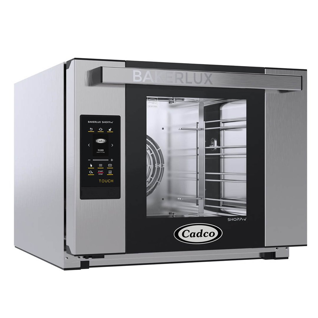 Cadco XAFT-04HS-TD Single-Deck Half Size Electric Convection Oven w/ Digital Controls, Half-Size, 4 Shelves