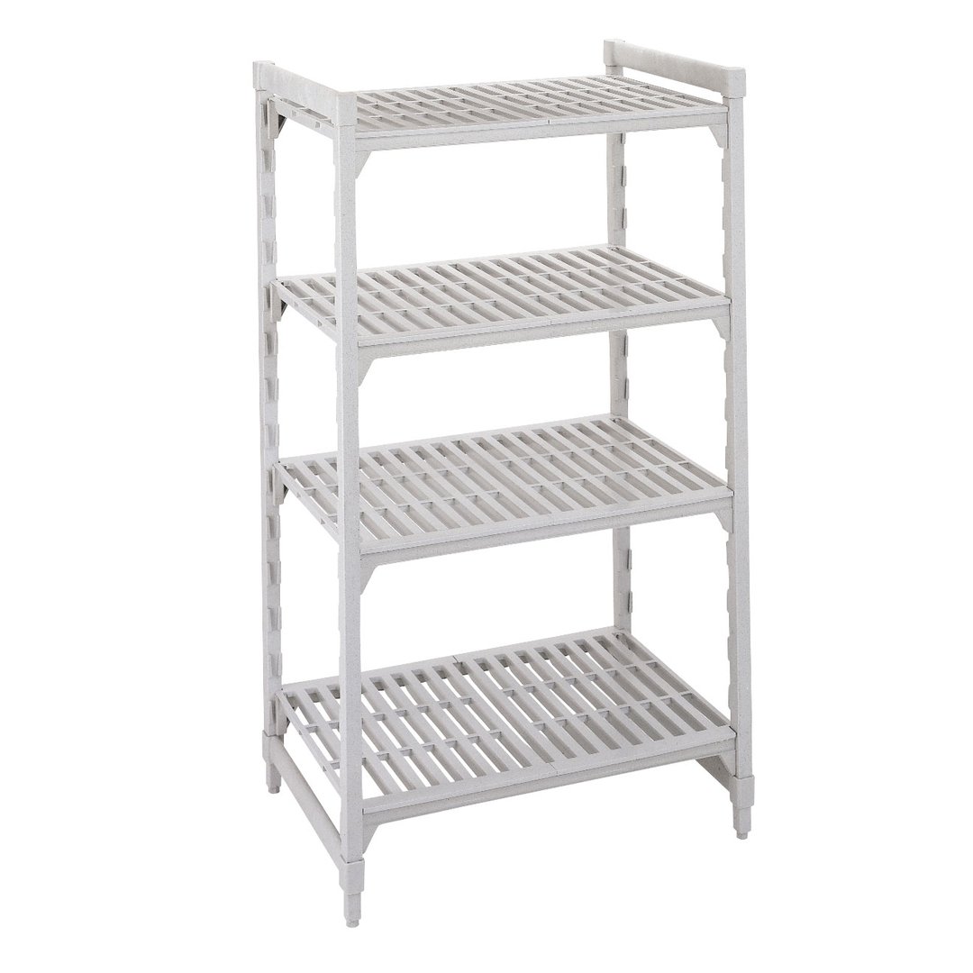 Cambro CPU244872V4480 Camshelving® Premium Vented 4-Shelf Starter Shelving Unit - 24" x 48" x 72"