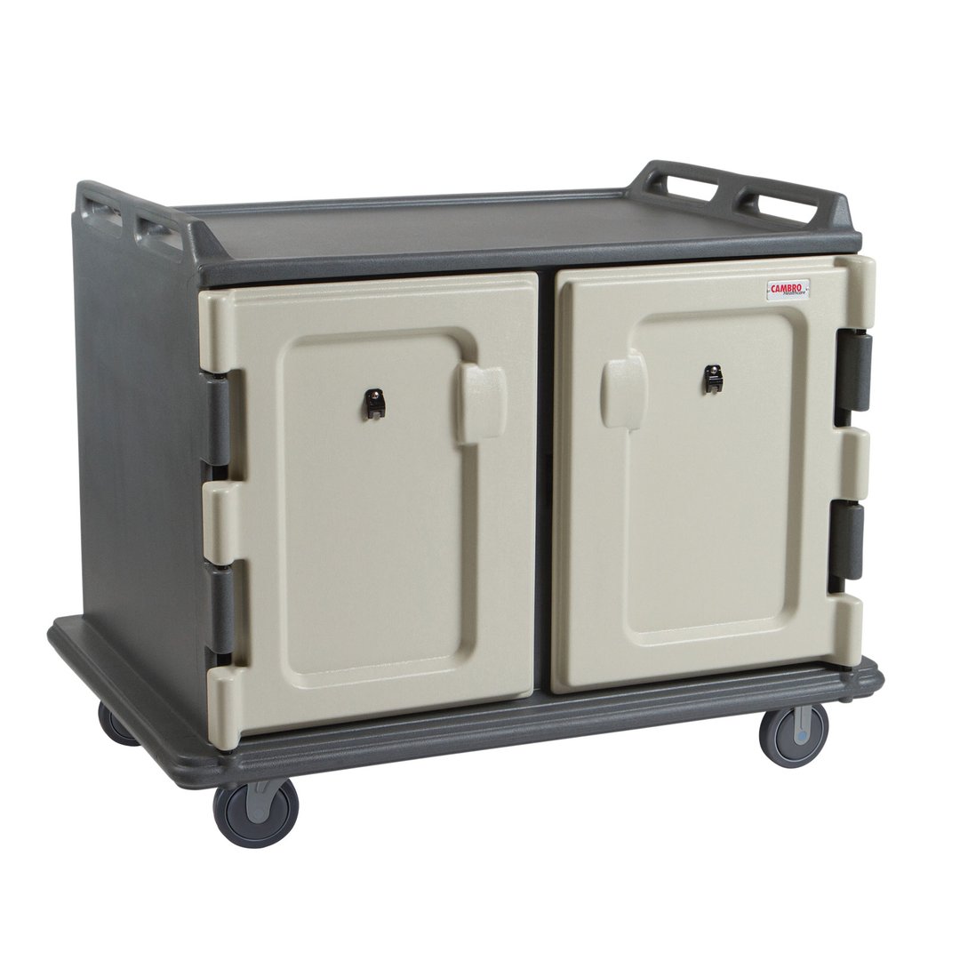 Cambro MDC1418S20191 Granite Gray 20 Tray Insulated Meal Delivery Cart