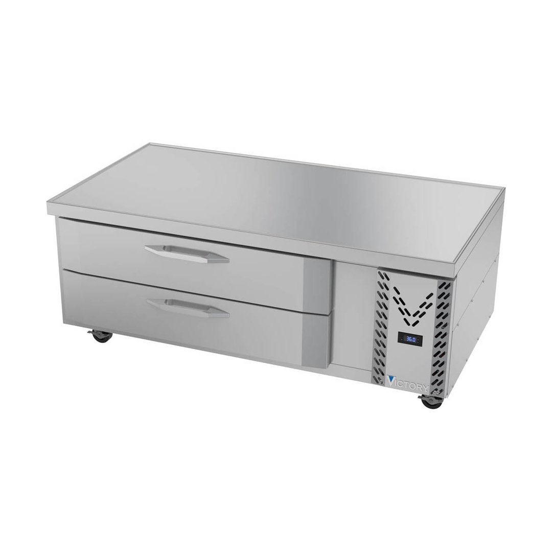 Victory CBR60HC-1 60" 2 Drawers Refrigerated Chef Base, Flat Top, 11.55 cu. ft.