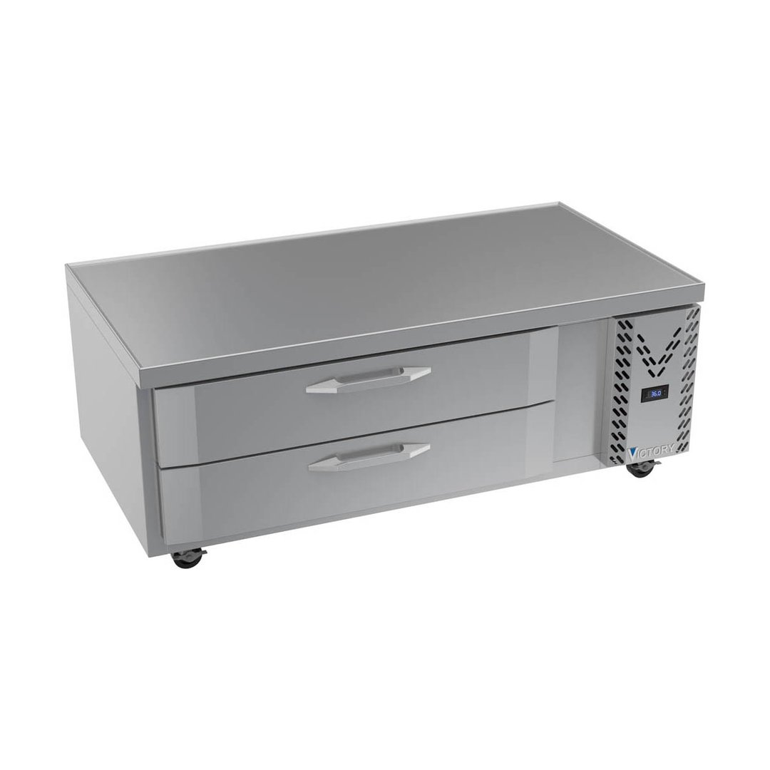 Victory CBR60HC-1 60" 2 Drawers Refrigerated Chef Base, Flat Top, 11.55 cu. ft.