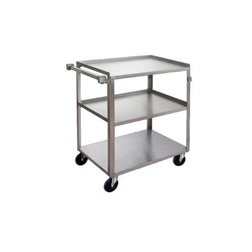 Channel US1827-3 Stainless 3-Shelf Banquet / Utility Cart - 31" x 19" x 34"