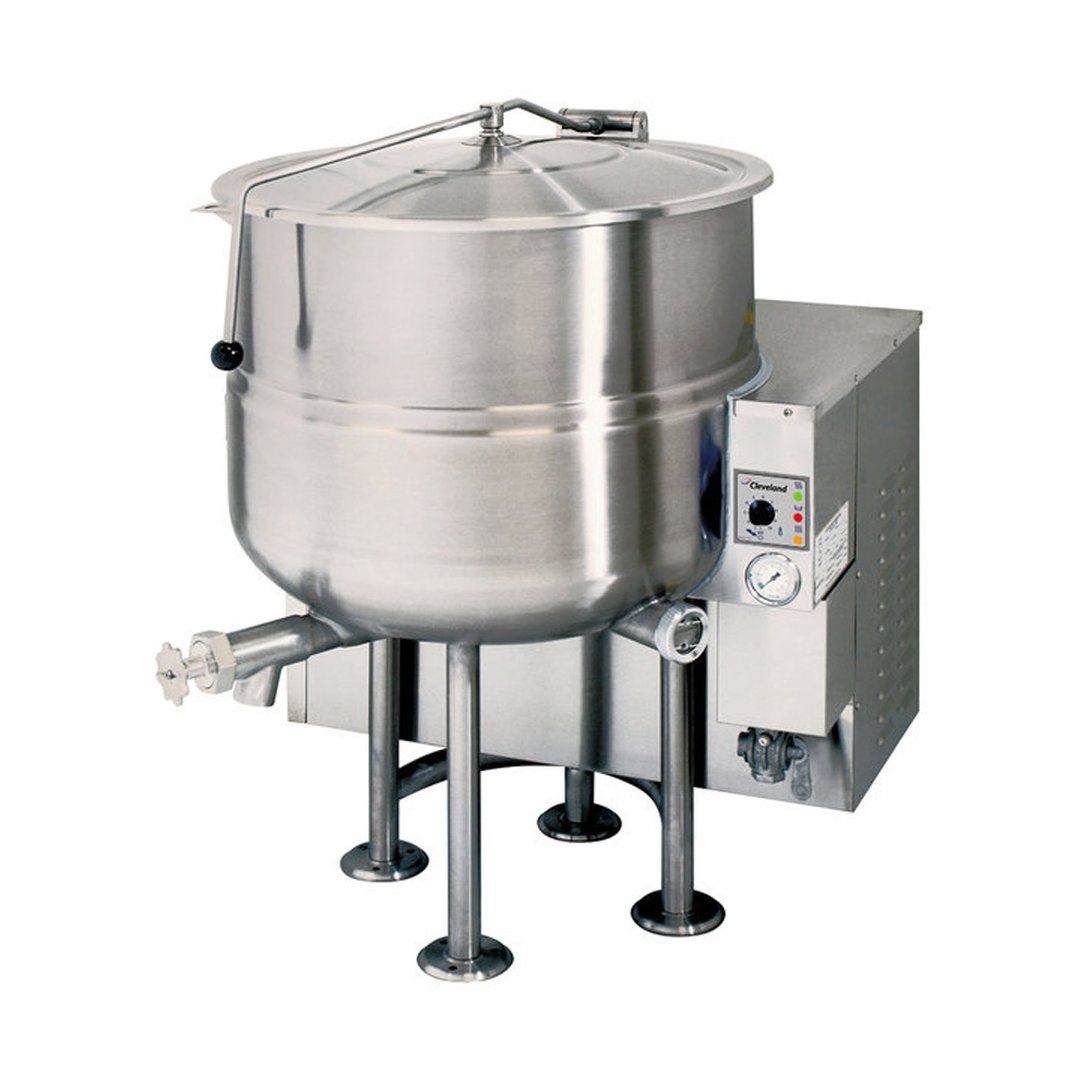 Cleveland KGL40 Stationary Gas Kettle w/ 40 Gallon, 2/3 Steam Jacket, Leg Type, 140.000 BTU 