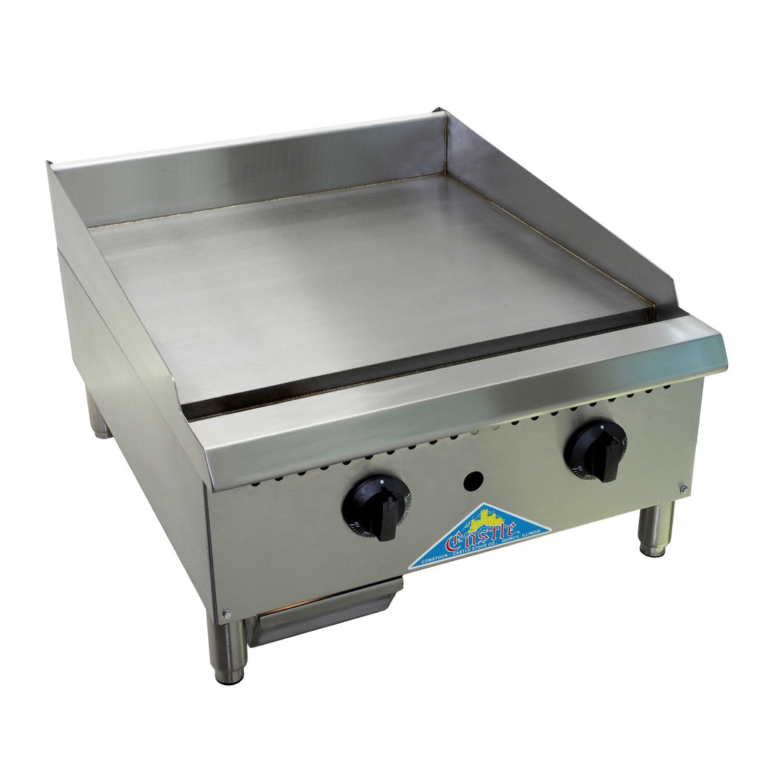 Comstock-Castle CCHG-12 12" Countertop Gas Griddle with Manual Control, 3/4" Steel Plate, 30.000 BTU