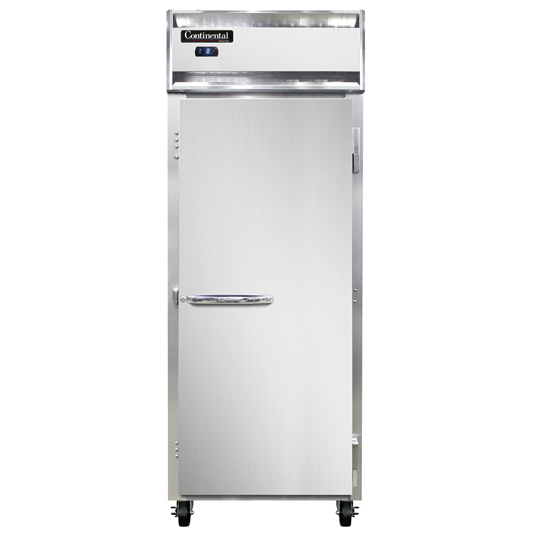 Continental Refrigerator 1FESNSS 28" One Section Reach-In Freezer w/ Solid Door, All Stainless Steel, 18 cu. ft.