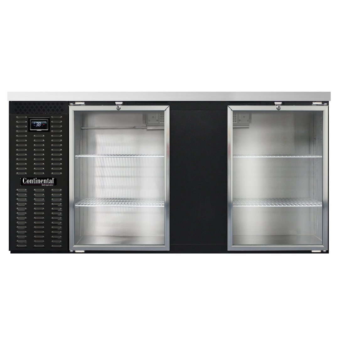 Continental Refrigerator BB69NGD 69" Back Bar Refrigerator with Glass Door