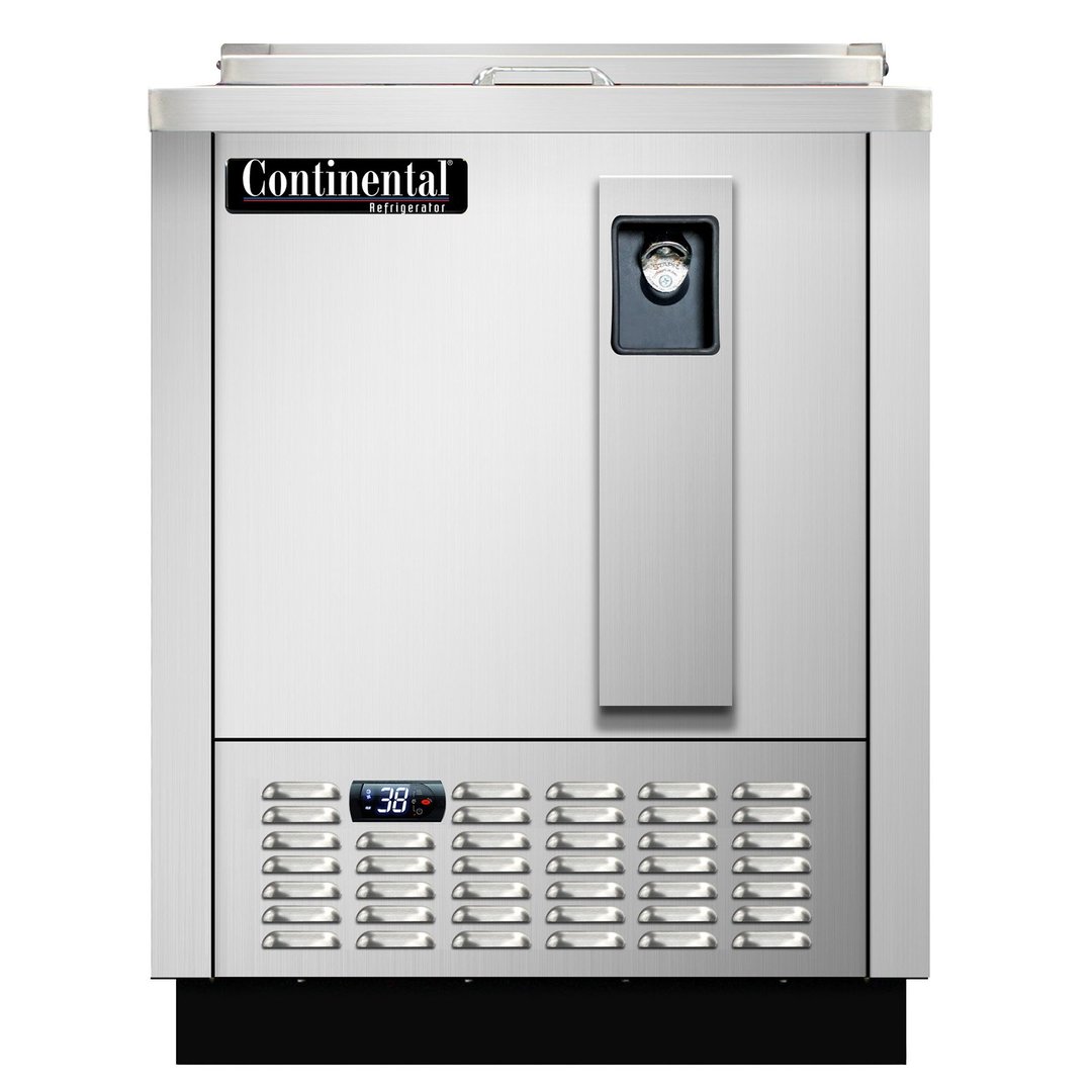 Continental Refrigerator CBC24-SS 24" Stainless Steel Horizontal Bottle Cooler