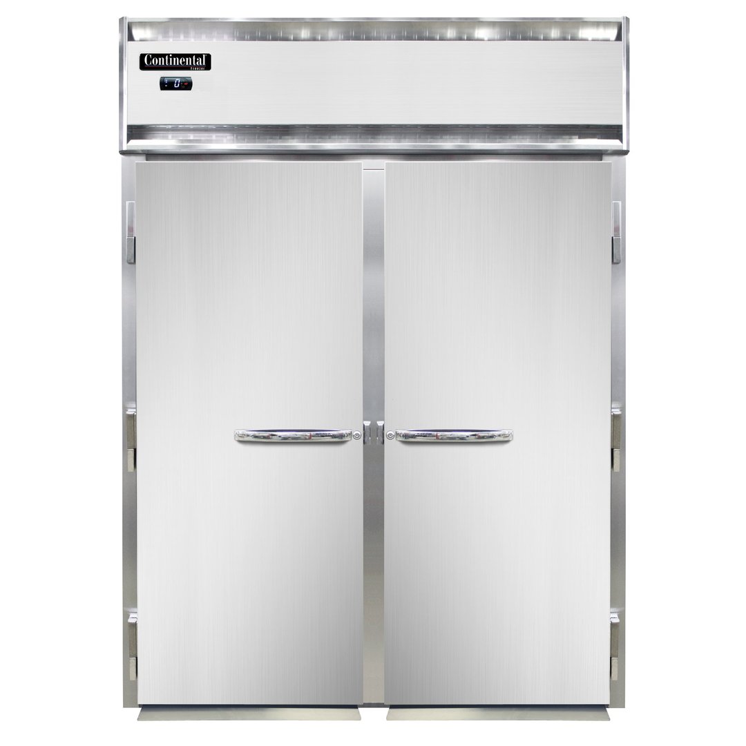 Continental Refrigerator D2FIN 68" Two Section Roll-In Freezer w/ 2 Solid Doors, 64 cu. ft.
