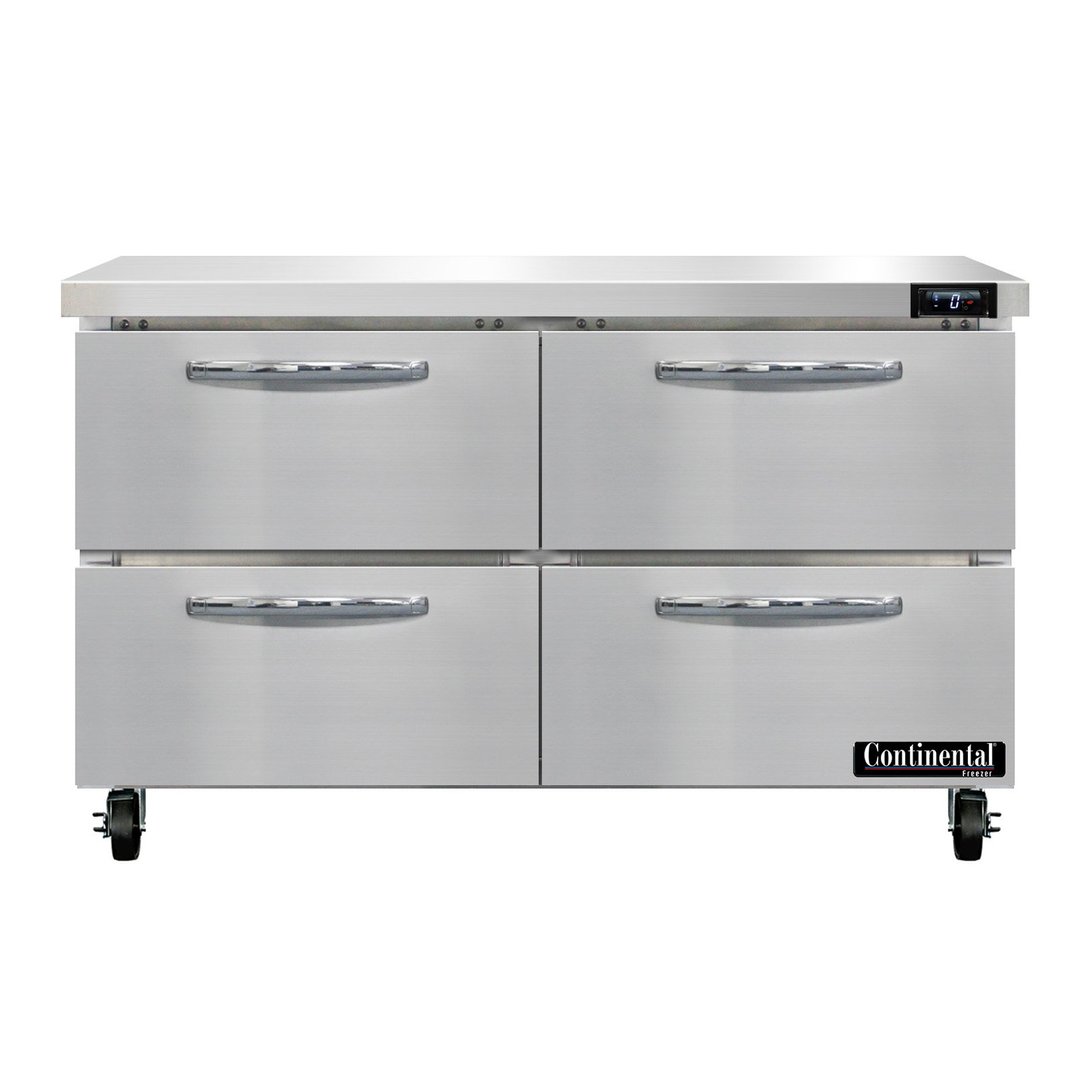Continental Refrigerator SWF48N-D 48" 2-Section Worktop Freezer w/ 4 Drawers, 13.4 cu. ft.
