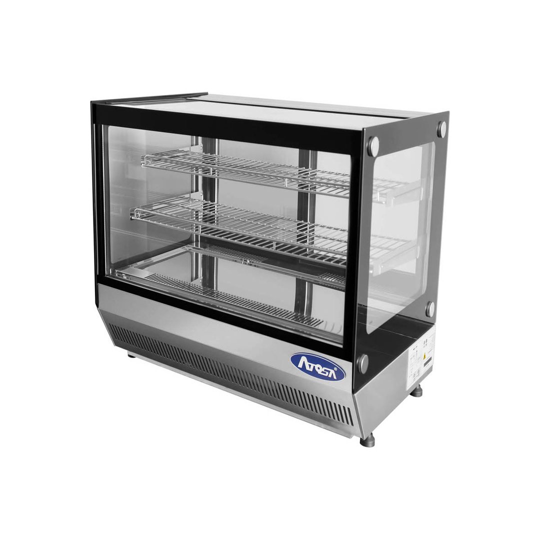 Atosa USA CRDS-42 27" Countertop Refrigerated Display Case w/ Sliding Glass Door, 4.2 cu. ft.