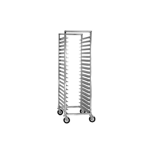 Cres Cor 2071524 24 Tray End Load Aluminum Mobile Utility Rack, Assembled