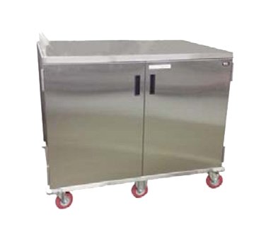 Carter-Hoffmann ETDTT20 Stainless Steel 20 Tray Economy Patient Tray Cart w/ 2 Doors