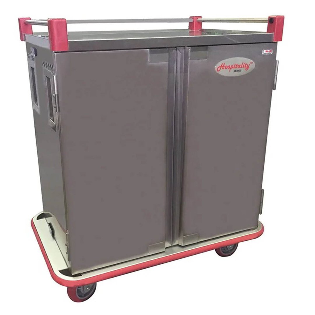 Carter-Hoffmann PTDST16 Stainless Steel Two Doors Performance Patient Tray Cart, (16) Tray 