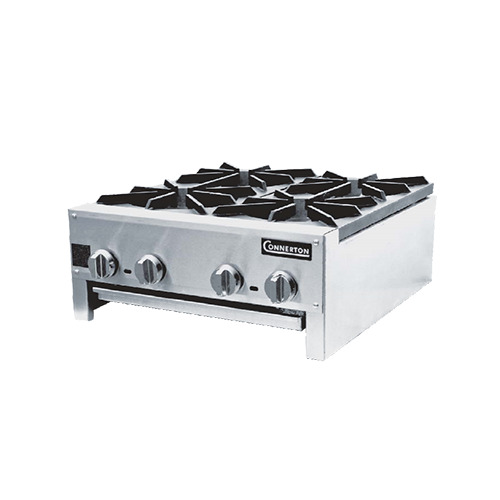 Connerton CHP-448-S 48" Countertop Gas Hotplate with Manual Controls, 4 Burners