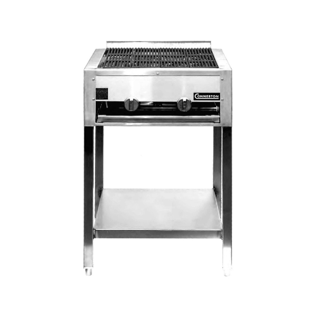Connerton LRB-48-F 48" Floor Model Gas Lava Rock Charbroiler w/ (4) Burners, 160.000 BTU