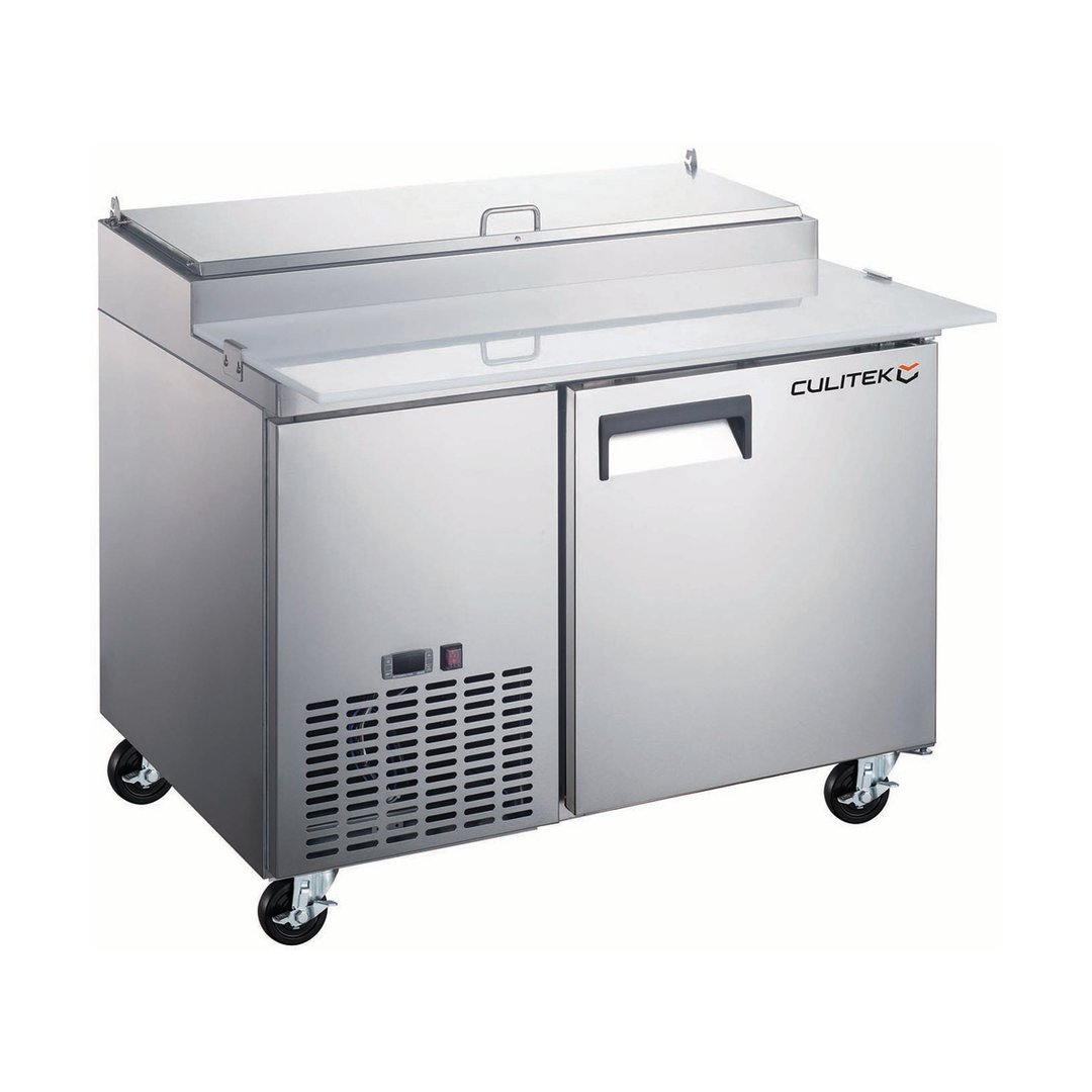 Culitek MRPZ-1D 50" One Section Refrigerated Pizza Prep Table w/ Solid Door, 9 cu. ft.