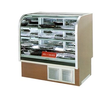MarcRefrig DCR-77 77" Curved Refrigerated Deli Display Case